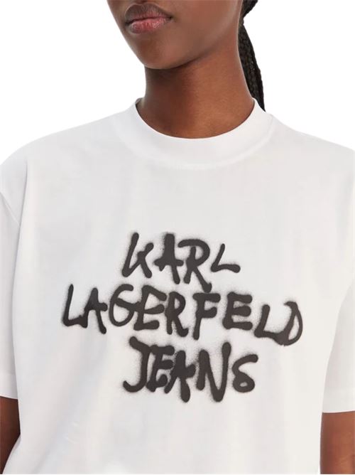 T-shirt corta con stampa graffiti Karl Lagerfeld jeans | B1W17054100